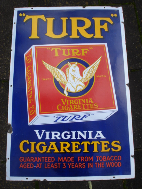 emaille bord turf