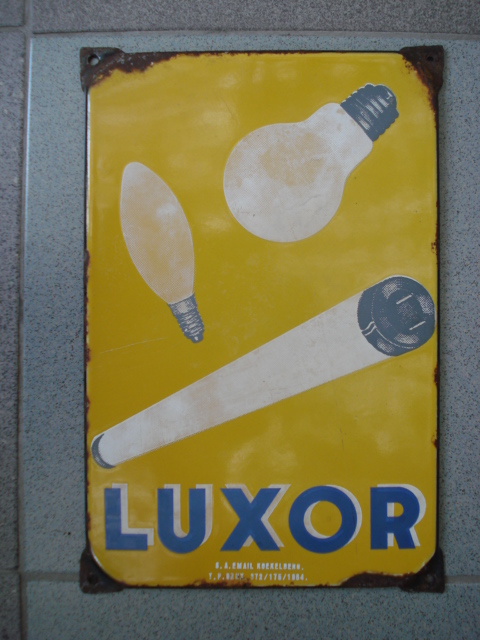 emaille bord luxor